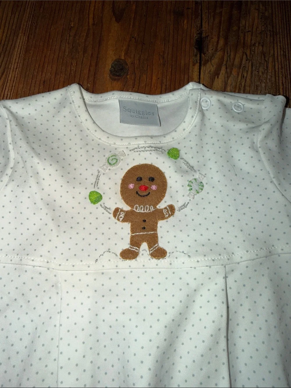 Squiggles by Charlie Gingerbread Romper